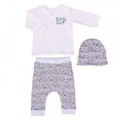 -Ensemble vêtements Bébé 3 pièces en coton biologique - Best Friend