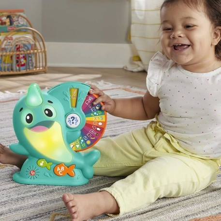 Jouet éducatif Linkimals Solal le Narval de Fisher-Price avec sons et lumières pour bébé de 18 mois et plus BLANC 5 - vertbaudet enfant 