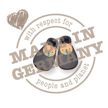 Chaussons bébé en cuir souple - SEVIRA KIDS - ETOILE - Gris - Bébé - Matériaux écologiques GRIS+ROSE 4 - vertbaudet enfant 