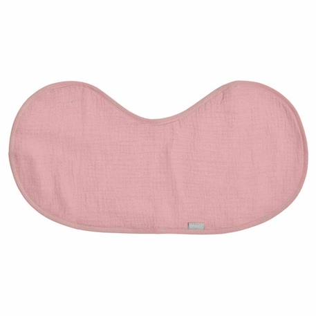 Bavoir d'épaule en gaze de coton et bambou Rose 56 x 28 cm ROSE 1 - vertbaudet enfant 