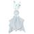 Doudou plat Lapin personnalisable Eucalyptus - SEVIRA KIDS - Multicolore - 50 cm x 50 cm BLANC 1 - vertbaudet enfant 