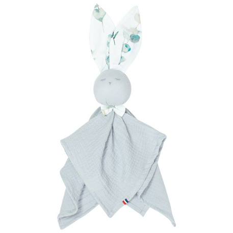 Doudou plat Lapin personnalisable Eucalyptus - SEVIRA KIDS - Multicolore - 50 cm x 50 cm BLANC 1 - vertbaudet enfant 