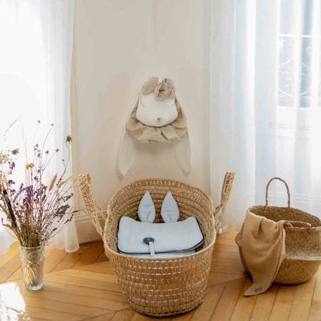 Oreiller plat lapin en gaze de coton - SEVIRA KIDS - Jeanne Beige TU - 25 cm x 35 cm - Bébé - Mixte - Enfant BEIGE 2 - vertbaudet enfant 