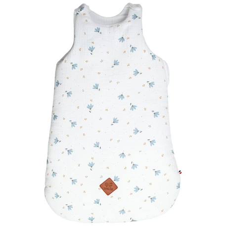 Gigoteuse sans manches en coton, Bleuet BLANC 1 - vertbaudet enfant 