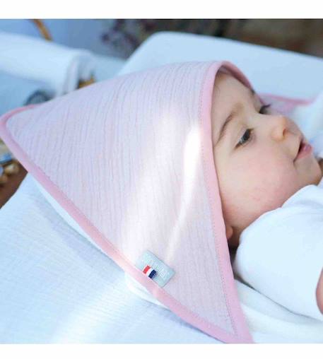 Cape de bain en gaze de coton, Jeanne Vieux Rose TU ROSE 2 - vertbaudet enfant 