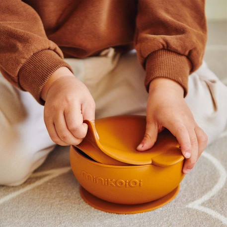 Coffret mes premiers repas, Bol Cuillère Gobelet JAUNE 3 - vertbaudet enfant 