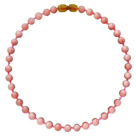 Collier pour bébé pierre naturelle - Quartz Rose ROSE 1 - vertbaudet enfant 