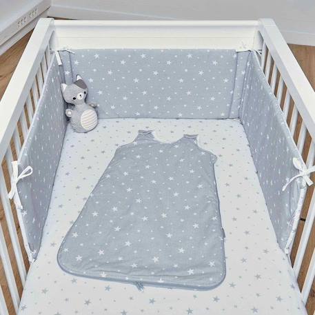 Gigoteuse turbulette en coton, Stella BLANC+GRIS 6 - vertbaudet enfant 