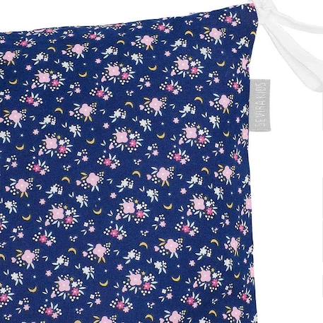 Sevira Kids - Taies de coussin pour tour de lit modulable, FAIRY FLORE Bleu Marine TU BLEU 3 - vertbaudet enfant 