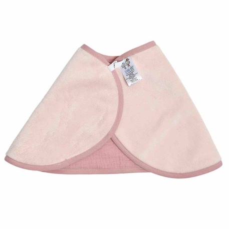 Bavoir d'épaule en gaze de coton et bambou Rose 56 x 28 cm ROSE 4 - vertbaudet enfant 