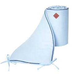 Linge de maison et décoration-Tour de lit universel en gaze de coton - SEVIRA KIDS - Jeanne - Mixte - Bleu - 30 cm x 210 cm