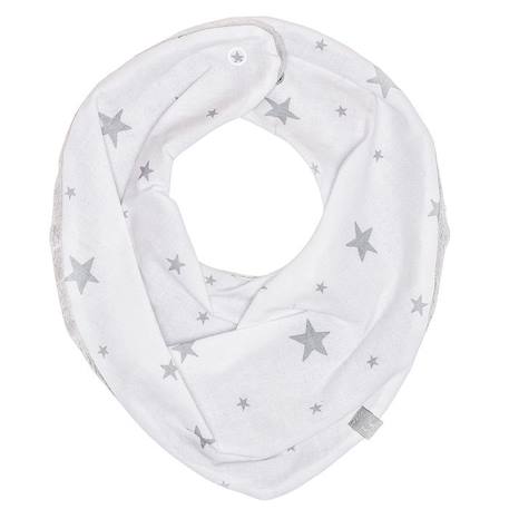 Bébé-Accessoires-Bandana cache-cou réversible - STELLA - Blanc / Gris