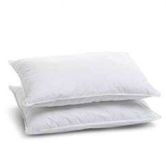 BLEU CALIN Lot de 2 Oreillers 50x70cm Ferme - Doux et gonflants - Enveloppe 100% percale de coton  - vertbaudet enfant