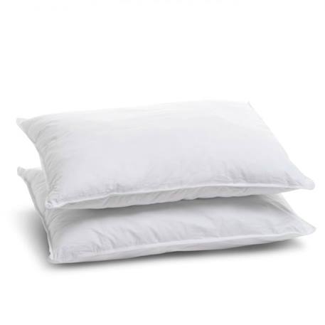 BLEU CALIN Lot de 2 Oreillers 50x70cm Ferme - Doux et gonflants - Enveloppe 100% percale de coton BLANC 1 - vertbaudet enfant 