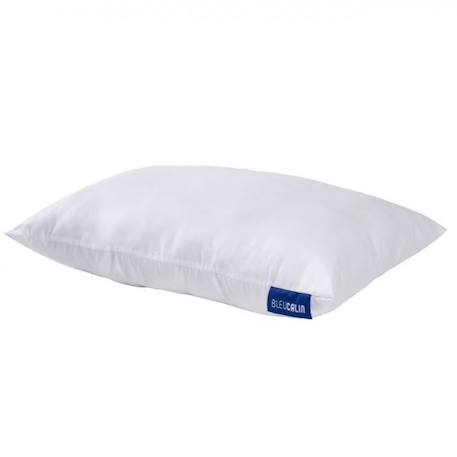 BLEU CALIN Oreiller enfant 6-10ans spécialement conçu pour enfant - Enveloppe toucher peau de pêche - rectangulaire 40x60cm BLANC 1 - vertbaudet enfant 