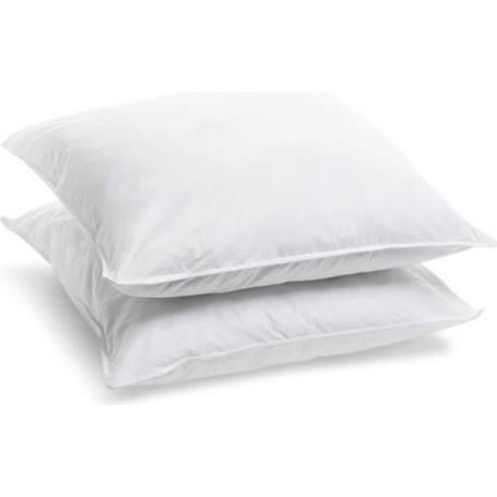 BLEU CALIN Lot de 2 Oreillers 60x60cm Ferme - Doux et gonflants - Enveloppe 100% percale de coton BLANC 1 - vertbaudet enfant 