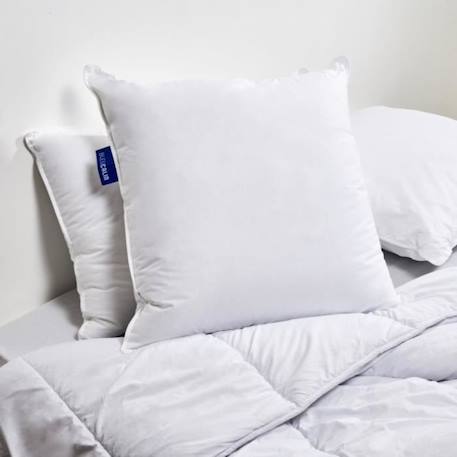 BLEU CALIN Oreiller 60x60cm Sensation Duvet - Confort souple - Gonflant Extra BLANC 1 - vertbaudet enfant 