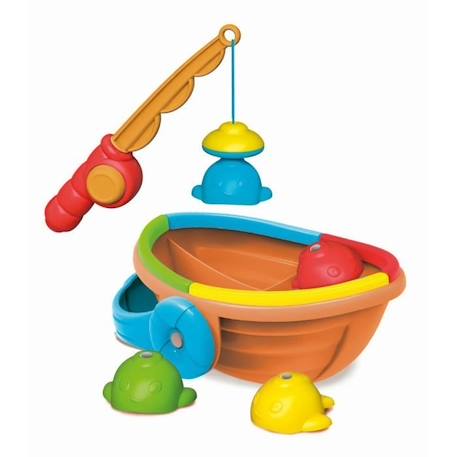 Jeu de pêche à la ligne pour bébé - CLEMENTONI - La pêche à la ligne - 100% recyclé - Multicolore ORANGE 1 - vertbaudet enfant 