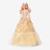 BARBIE JOYEUX NOEL BLONDE - BARBIE - HJX04 - POUPEE MANNEQUIN BARBIE JAUNE 3 - vertbaudet enfant 