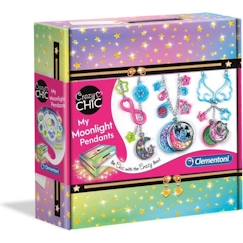 -Coffret création de bracelets et colliers illuminés - Crazy Chic - Clementoni - Multicolore