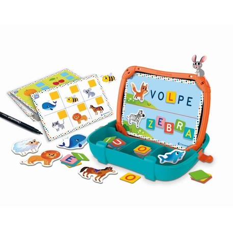 Mallette Lettres & Animaux magnétiques - Clementoni - Dès 3 ans - Multicolore - Intérieur BLANC 2 - vertbaudet enfant 