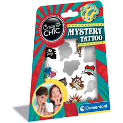 Jouet-Coffret de 17 tatouages temporaires mystères Crazy Chic de Clementoni