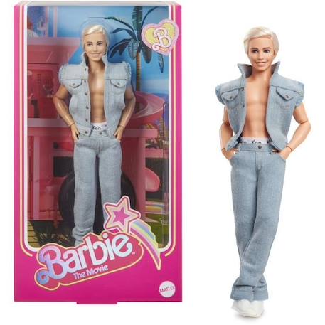 Barbie Le Film-Poupée Ken® à collectionner, tenue en jean HRF27 BLANC 4 - vertbaudet enfant 