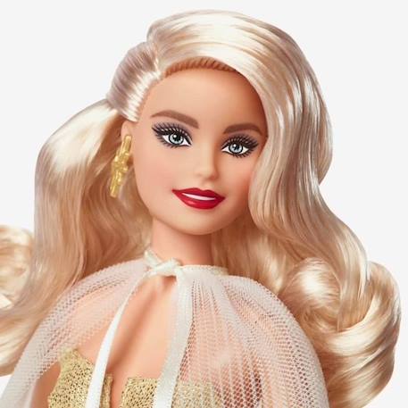 BARBIE JOYEUX NOEL BLONDE - BARBIE - HJX04 - POUPEE MANNEQUIN BARBIE JAUNE 2 - vertbaudet enfant 