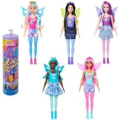 Jouet-Barbie® Color Reveal Poupée avec 6 surprises, Rainbow Galaxy HJX61