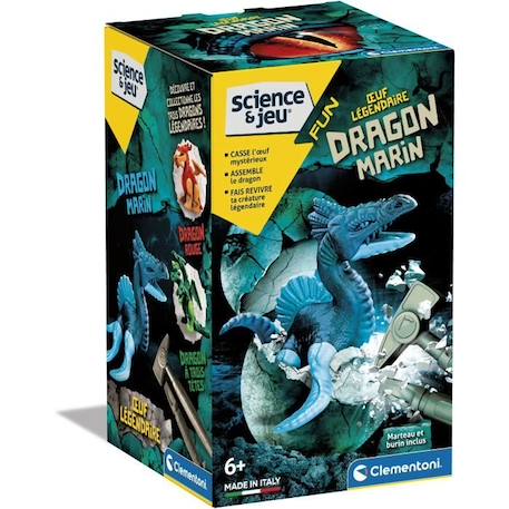 Clementoni - Sciences et jeu - Œuf légendaire - Dragon Marin BLEU 2 - vertbaudet enfant 