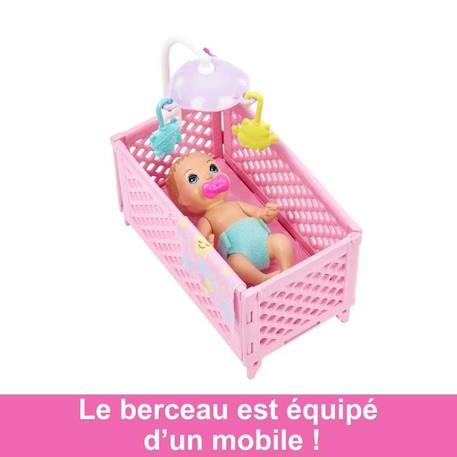 Coffret Skipper Bebe Au Lit - Barbie - Playset Poupée - 3 Ans Et + ROSE 4 - vertbaudet enfant 