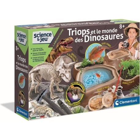 Clementoni - Science & Jeu - Triops et le monde des dinosaures BEIGE 1 - vertbaudet enfant 