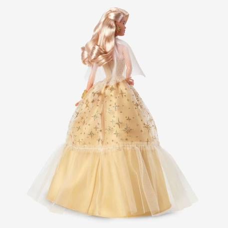 BARBIE JOYEUX NOEL BLONDE - BARBIE - HJX04 - POUPEE MANNEQUIN BARBIE JAUNE 6 - vertbaudet enfant 