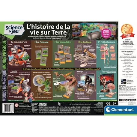 Clementoni - Sciences et jeu - L'histoire de la vie sur Terre - Réalité Virtuelle - Plus de 50 expériences - Fabriqué en Italie VERT 6 - vertbaudet enfant 