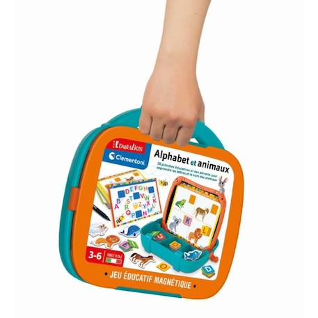 Mallette Lettres & Animaux magnétiques - Clementoni - Dès 3 ans - Multicolore - Intérieur BLANC 5 - vertbaudet enfant 