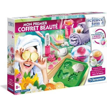 Coffret Beauté DIY - Clementoni - Savons en forme de coquillages, papillons et soleils - Enfant 8 ans et plus BLANC 1 - vertbaudet enfant 