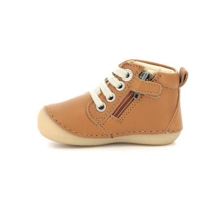 KICKERS Bottillons Sonizip camel MARRON+MARRON 4 - vertbaudet enfant 