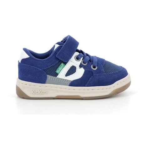 KICKERS Baskets basses Kikouak marine BLEU+ROUGE 1 - vertbaudet enfant 