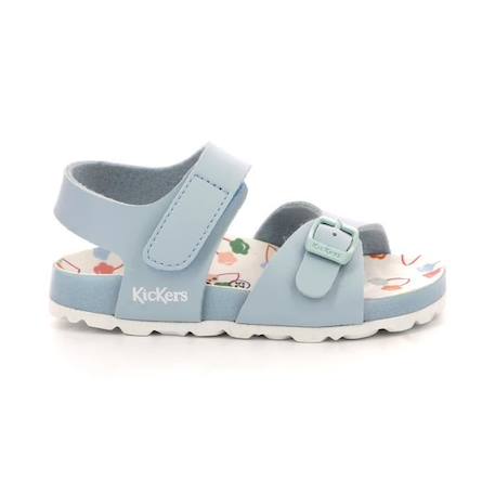 KICKERS Sandales Sunkro bleu BLEU+JAUNE+ROSE 1 - vertbaudet enfant 