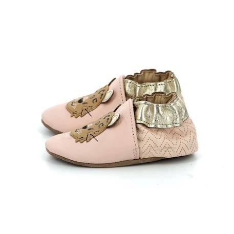 ROBEEZ Chaussons Leopardo rose ROSE 4 - vertbaudet enfant 