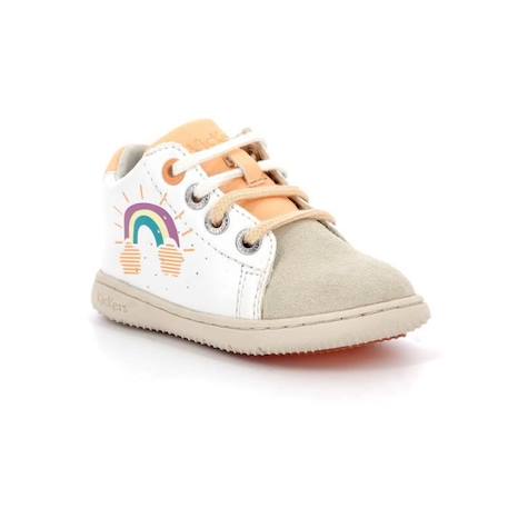 KICKERS Bottillons Kickblace blanc BLANC 2 - vertbaudet enfant 