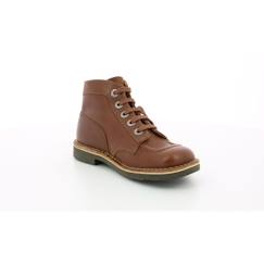 Chaussures-Chaussures garçon 23-38-KICKERS Bottillons Kick Col camel