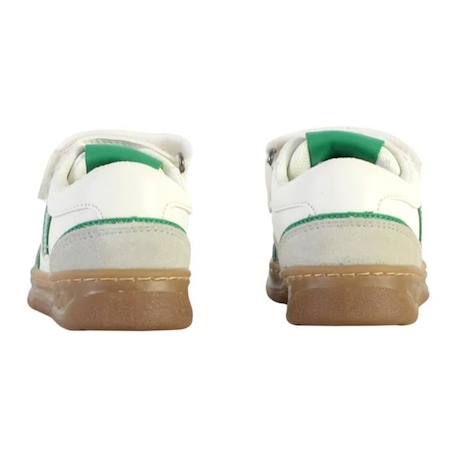 KICKERS Baskets basses Kouic Vert/blanc BLANC 4 - vertbaudet enfant 