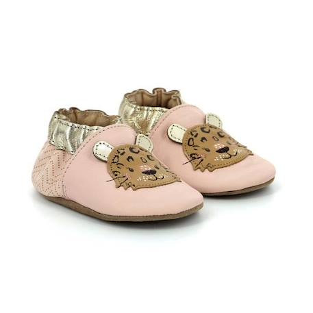 ROBEEZ Chaussons Leopardo rose ROSE 1 - vertbaudet enfant 