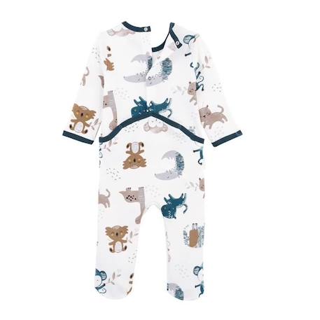 Pyjama bébé Friendly BLANC 3 - vertbaudet enfant 