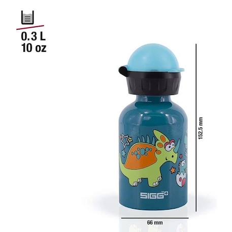 Tasse à boire - SIGG - Dino - 300 ml - Bleu - Enfant - Garçon BLEU 2 - vertbaudet enfant 