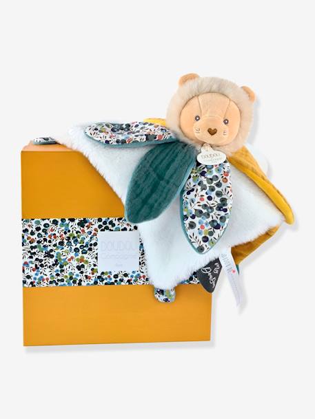 Doudou pétale 27cm boh'aim - DOUDOU ET COMPAGNIE faon rose+lion jaune+ours bleu 6 - vertbaudet enfant 