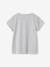 T-shirt de sport Basics fille rayures irisées placées écru+gris chiné+lilas+rose poudré 10 - vertbaudet enfant 