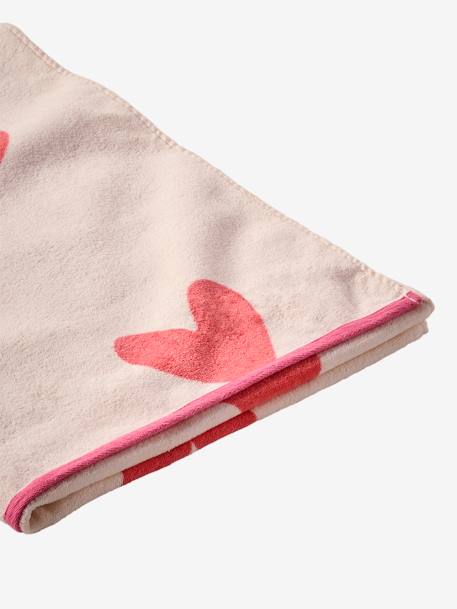 Serviette de plage / de bain personnalisable, avec coton recyclé rayé bleu+rose imprimé 8 - vertbaudet enfant 