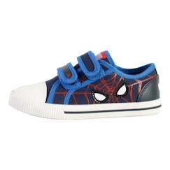 Chaussures-Chaussures garçon 23-38-Basket enfant Geox Kilwi Canv+Geobuck - Bleu - Scratch - Garçon